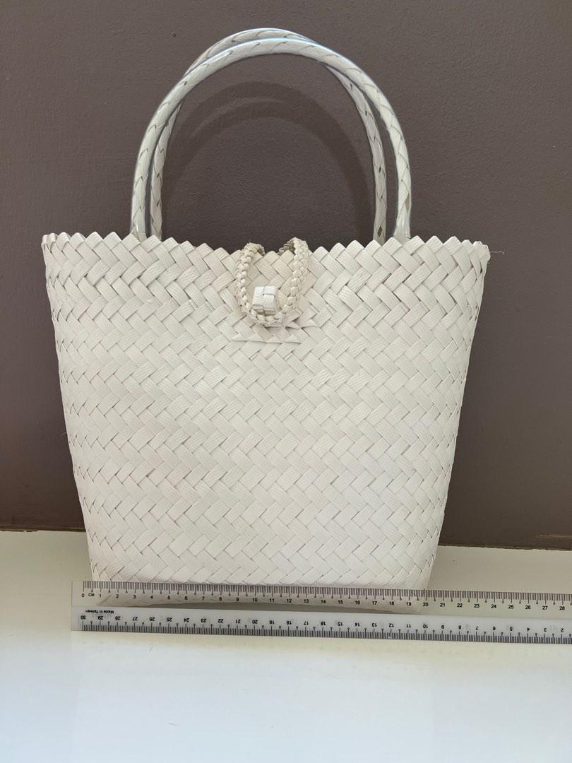 Basket Weave Bag, Women's Fashion, Bags & Wallets, Tote Bags on Carousell