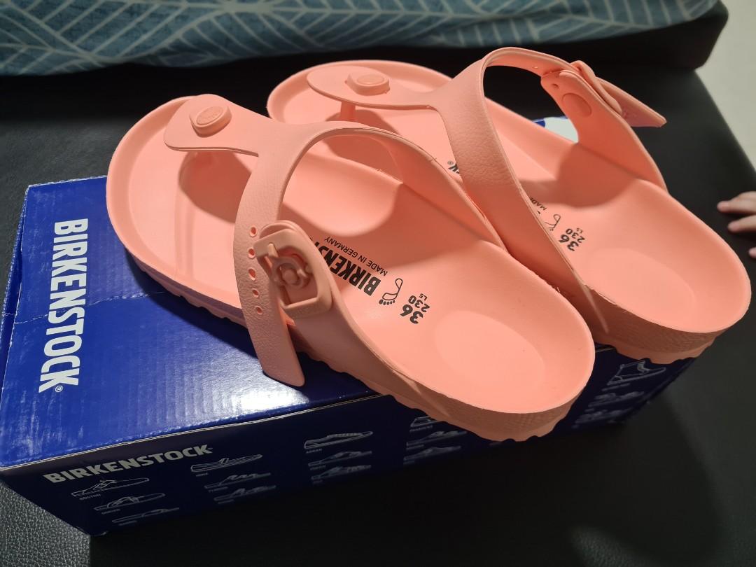 birkenstock gizeh coral peach