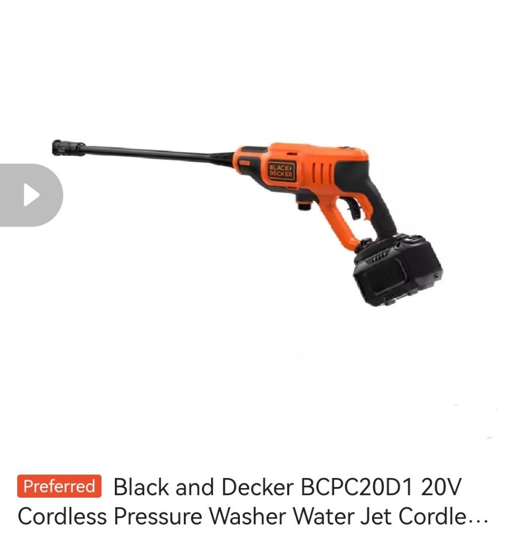 Black and decker 2025 battery powered pressure washer