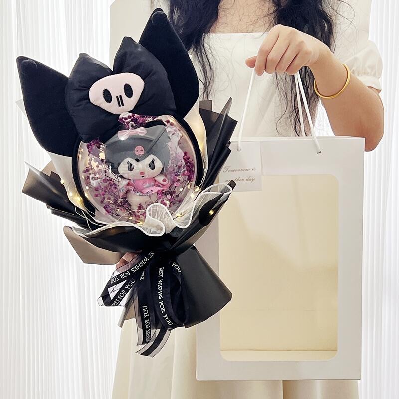 Kuromi bouquet with black lv paper 🤍🖤