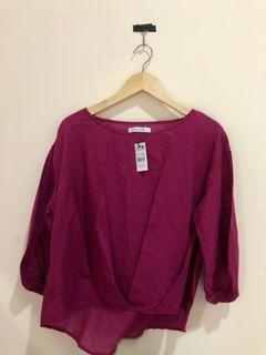 Blouse fuchsia // FreeHangTag // Plastik opp // Bisa dijual lagi