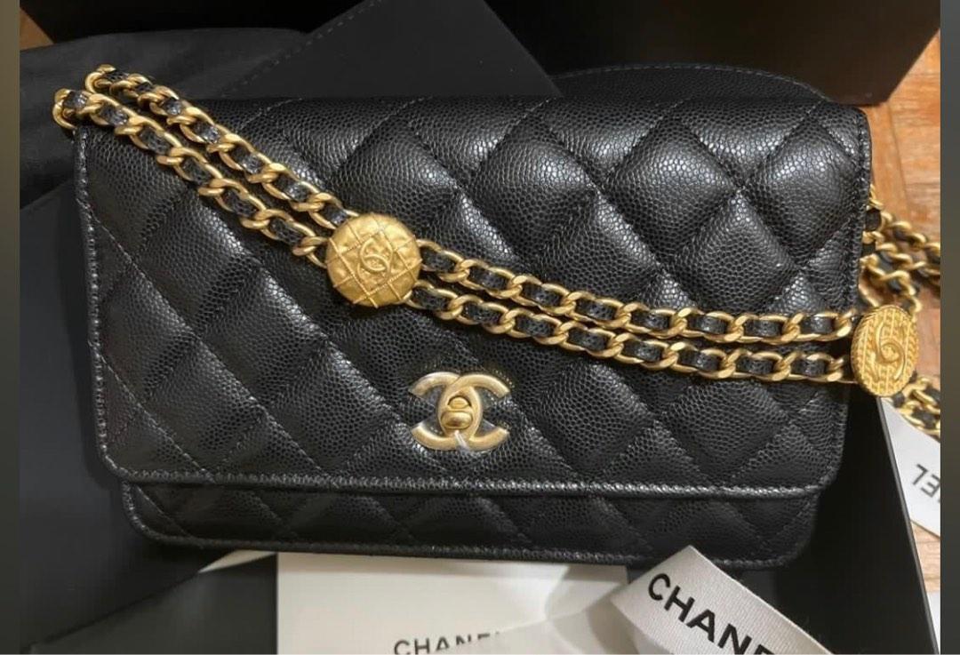 BNIB Chanel 22K WOC Adjustable Chain Wallet on Chain Black