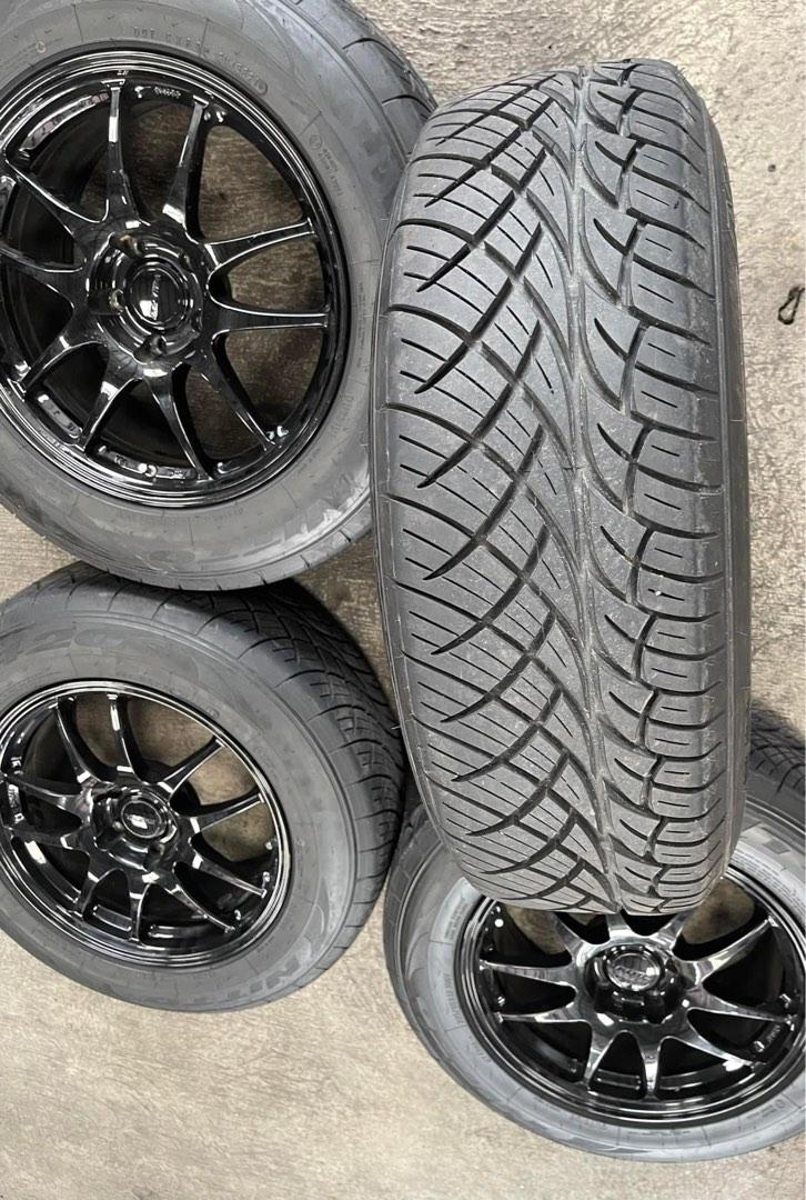 Brand new 17 ROta mags with Nitto Tires, Car Parts & Accessories, Mags and Tires on Carousell