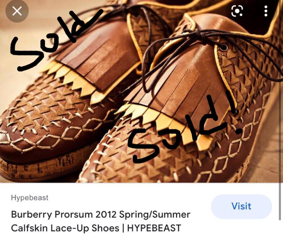Burberry prorsum top shoes men