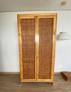 Cabinet with gmelina wood frame and solihiya panels