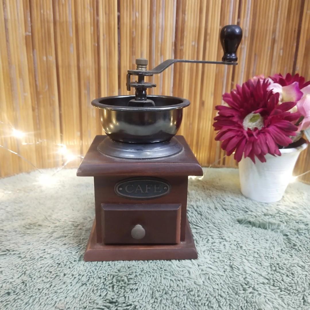 Cafe Manual Coffee Grinder (Category: Coffee & Tea Tableware) located in Malolos. Submitted by jestrelita (Listing ID 1190143643, Image 1). Description: Cafe Manual Coffee Grinder P900 - wooden body and metal grider - good condition 👍💯👍💯👍💯👍.