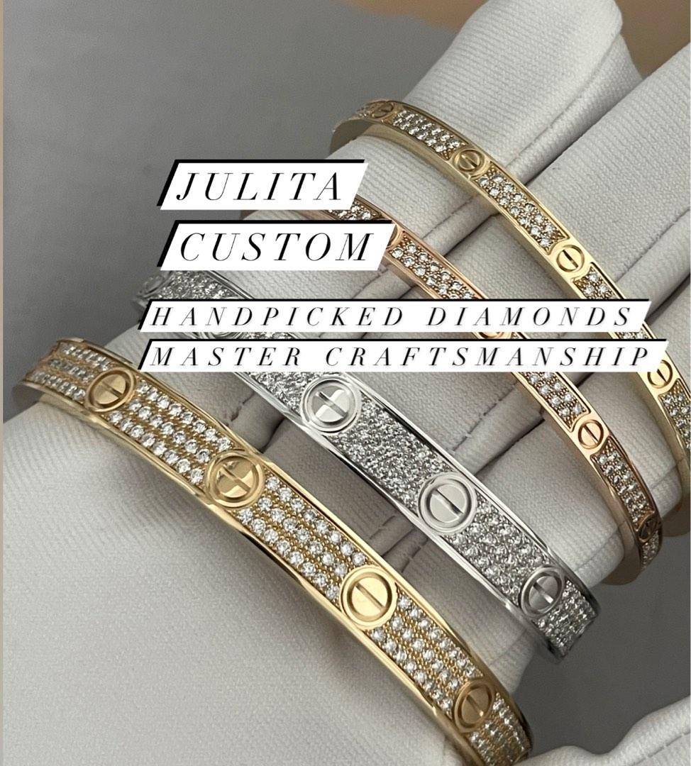 Cartier full paved diamonds bracelet