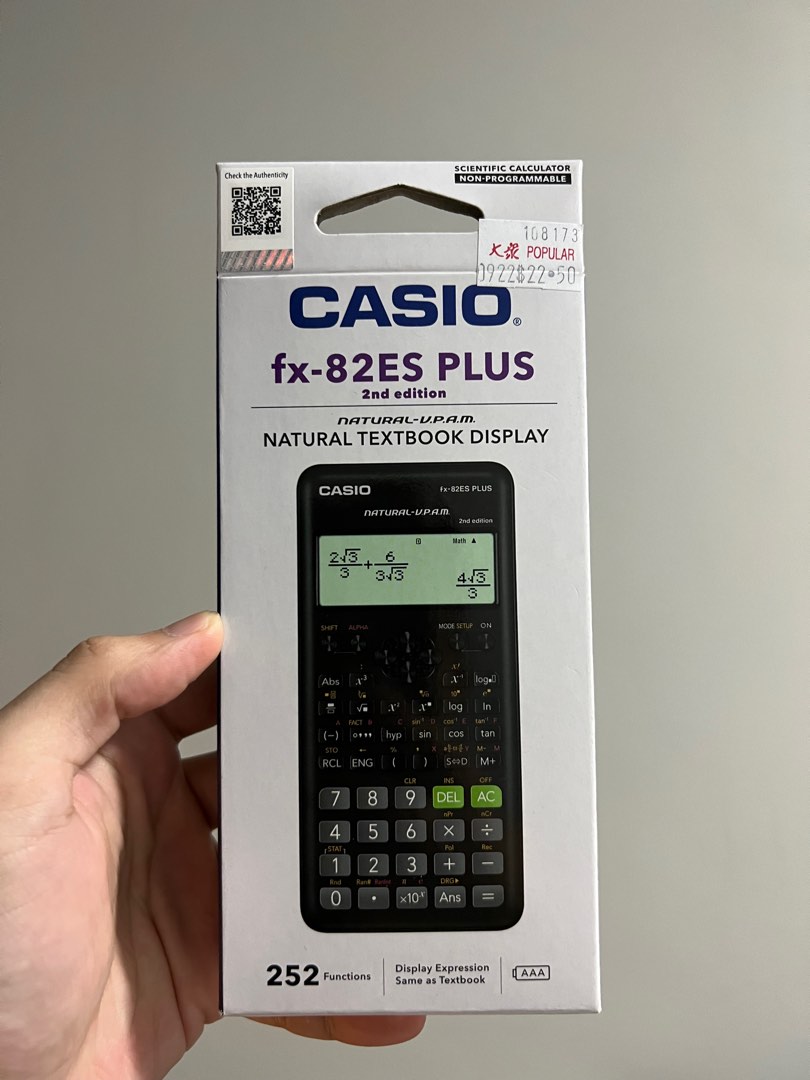 Casio Calculator (FX82ES PLUS), Hobbies & Toys, Stationery & Craft