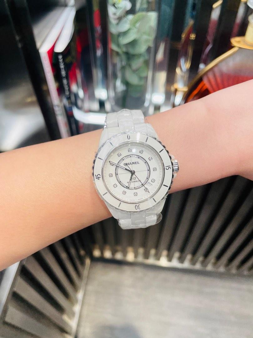 Chanel J12 Watch 38mm Automatic White Ceramic H5705, 名牌, 手錶
