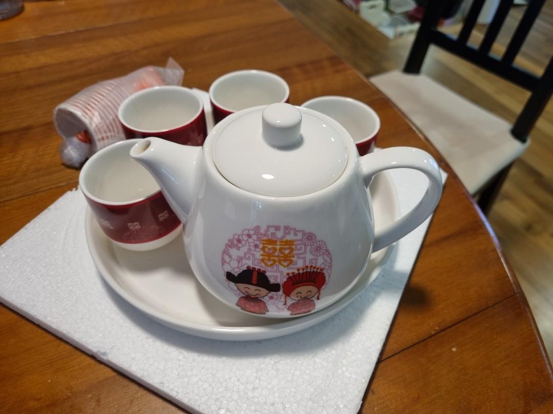 Chinese Wedding Tea Set, Furniture & Home Living, Kitchenware