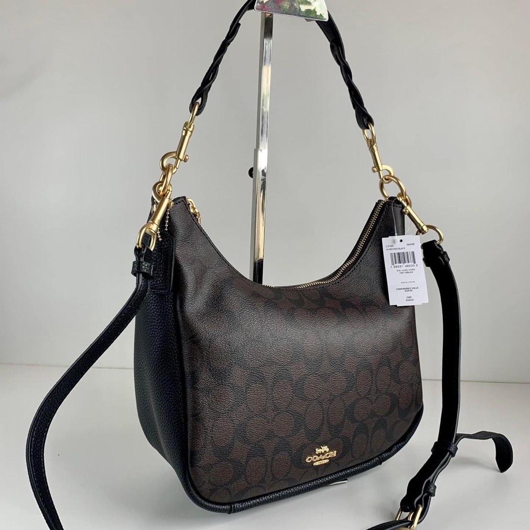 Coach Jules Hobo Bag in Signature Canvas (C9189), Women's Fashion, Bags