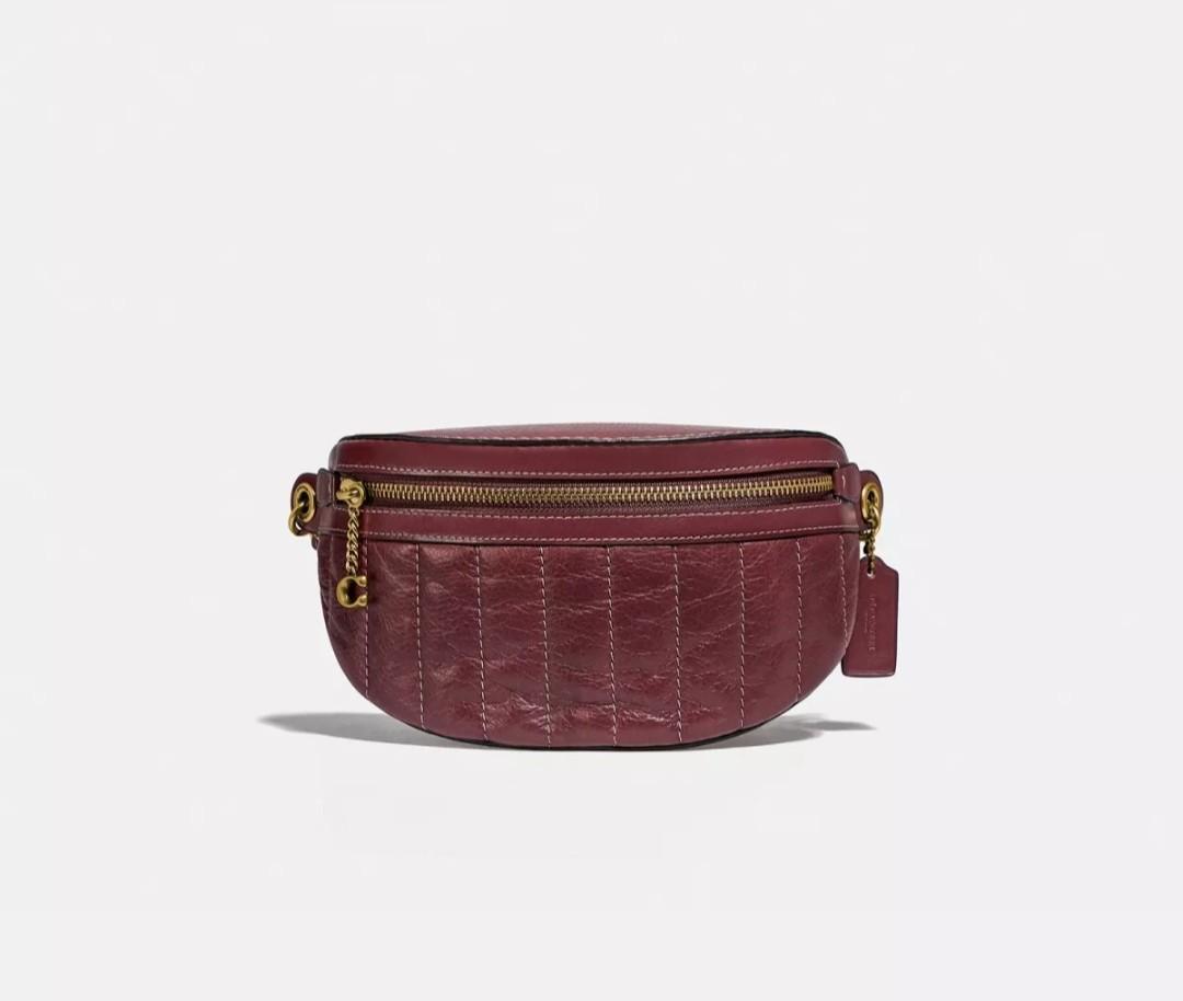 Quilted leather belt bag outlet