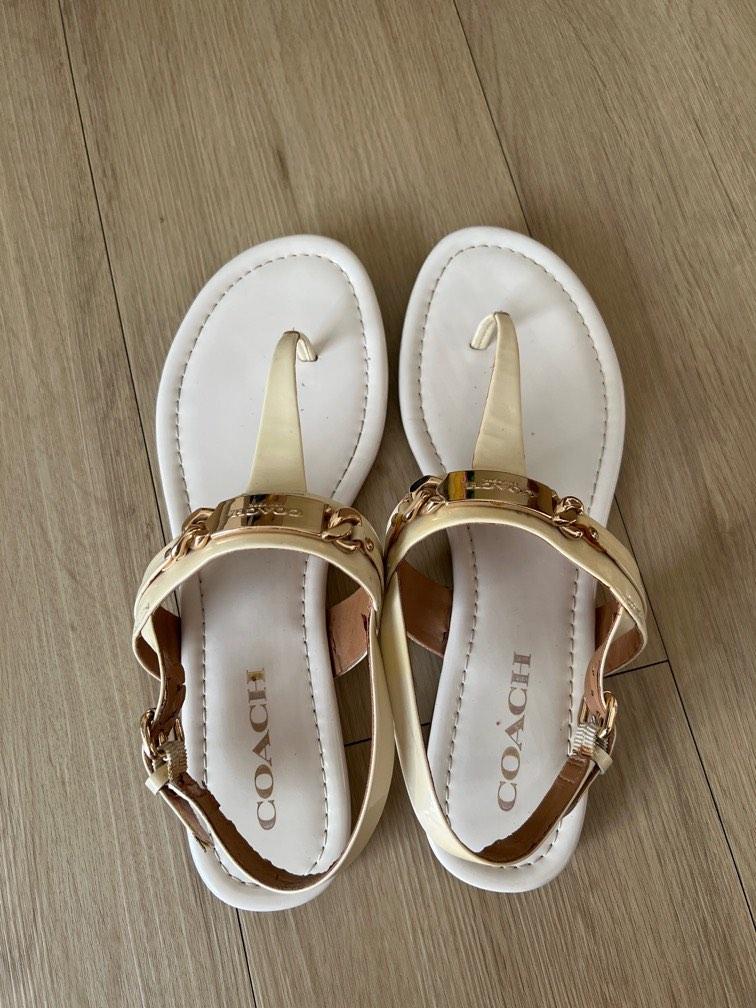 colorful coach sandals