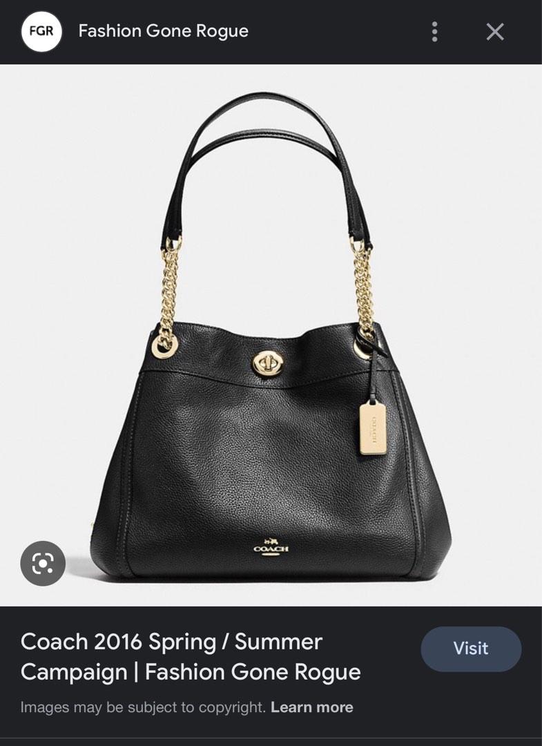 Coach edie turnlock sale new arrivals