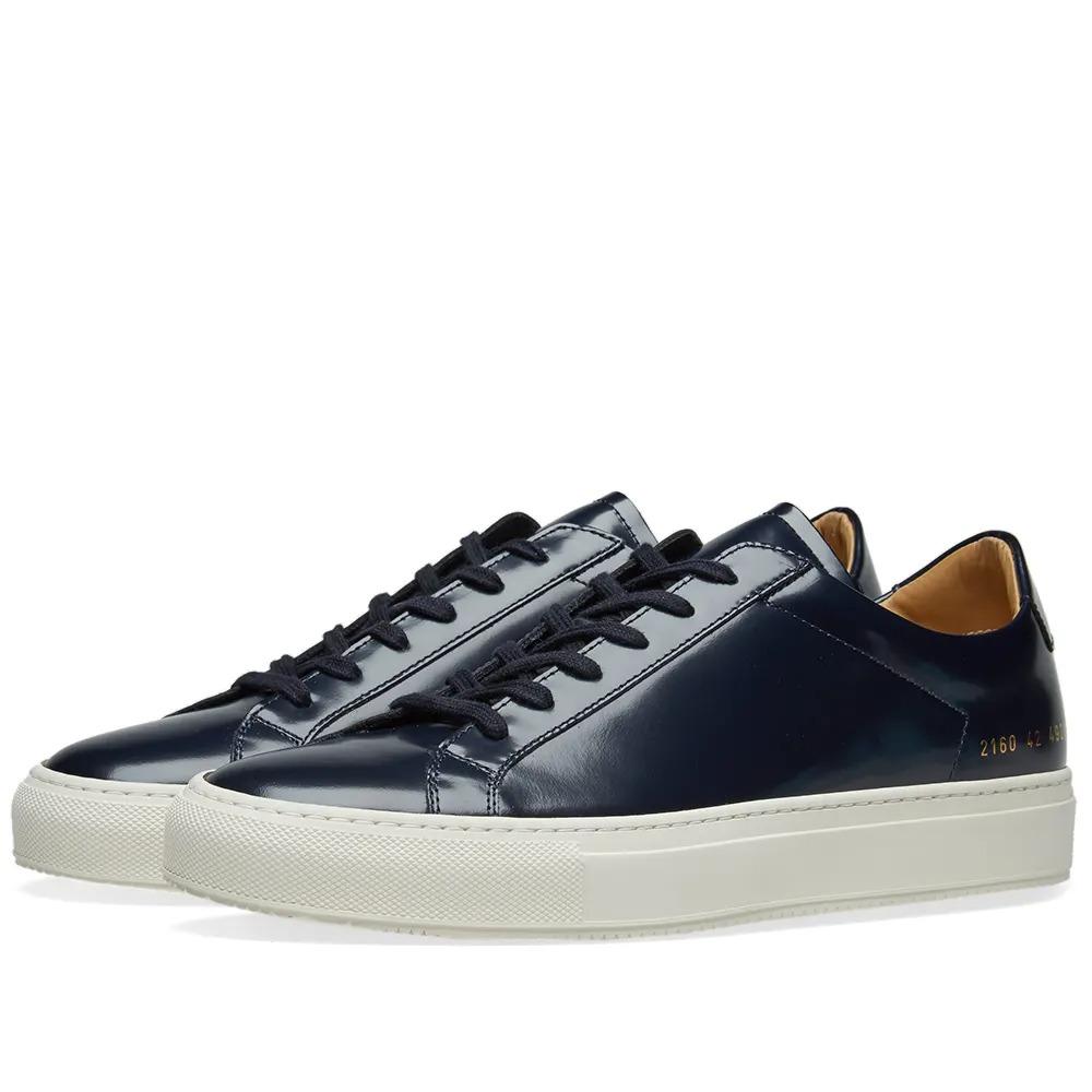 Common Project Achilles Low Premium Navy Luxury Sneakers Footwear on Carousell