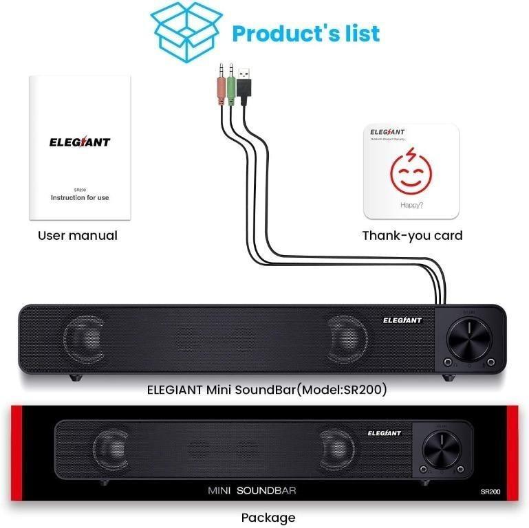 Elegiant mini soundbar hot sale