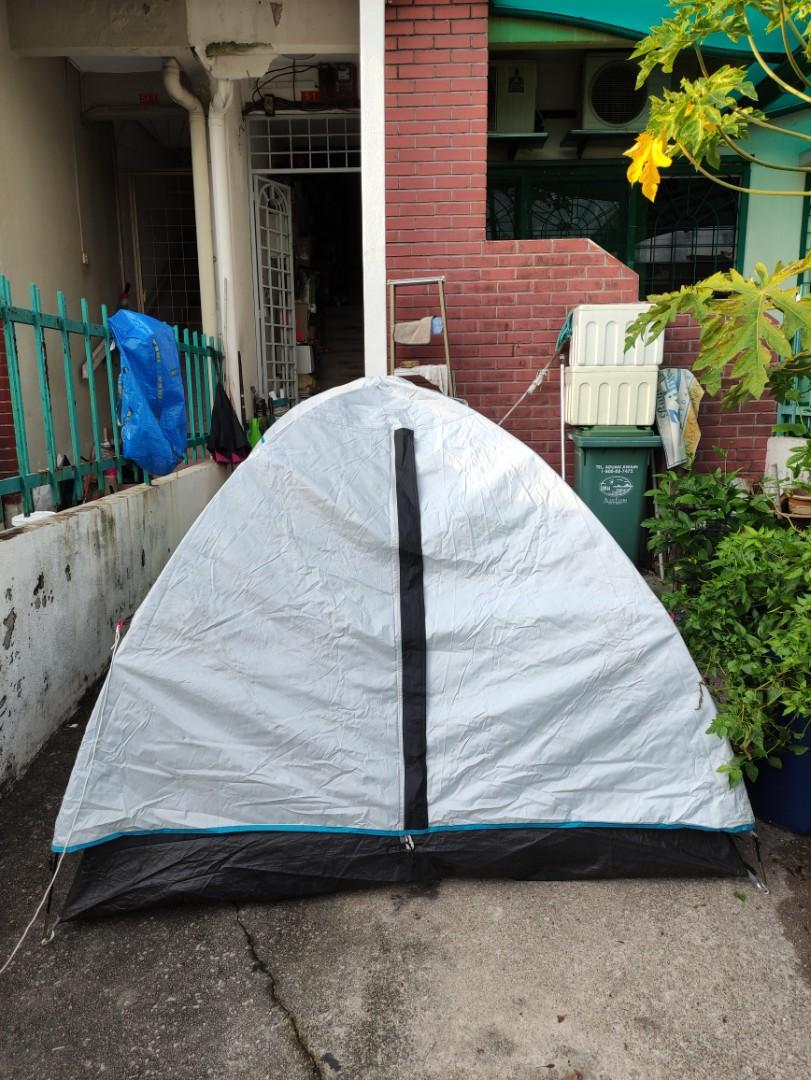 Decathlon Arpenaz 3 Fresh & Black Camping Tent 3 Person, Sports ...