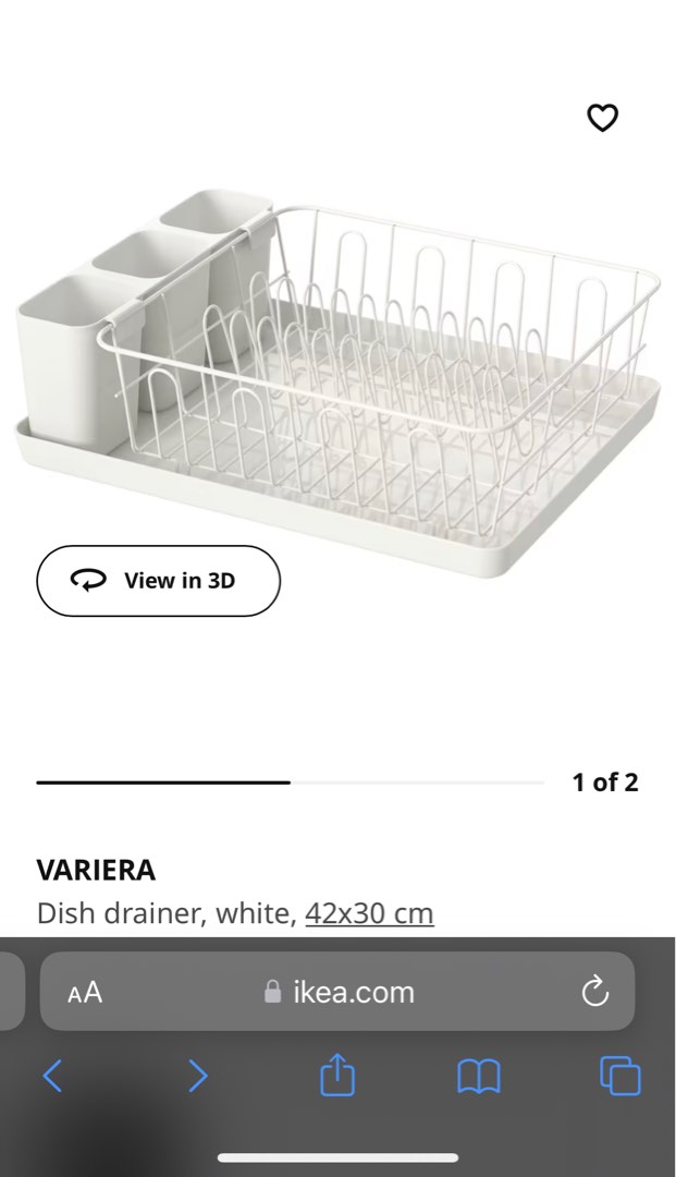 Dish Rack Ikea Variera, Furniture & Home Living, Kitchenware & Tableware, Food Organisation