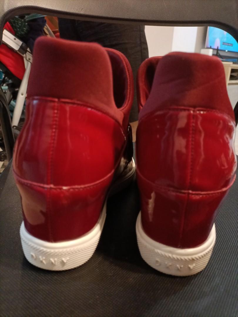 Dkny cosmos platform sneakers red store