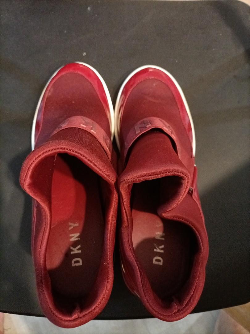 Dkny cosmos shop platform sneakers red