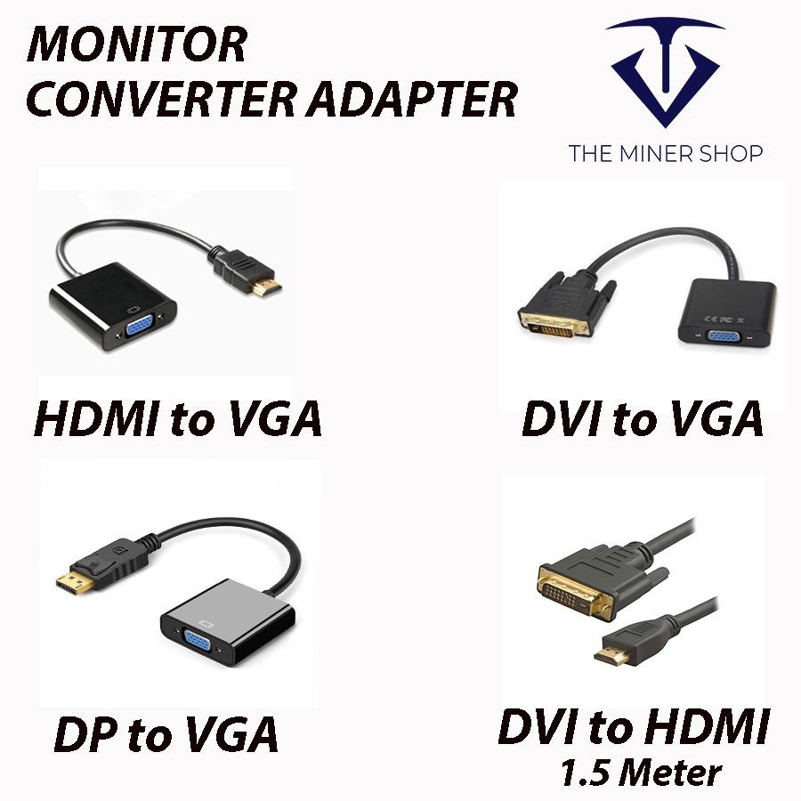 Monitor Cable - DVI (M) to VGA (M) 