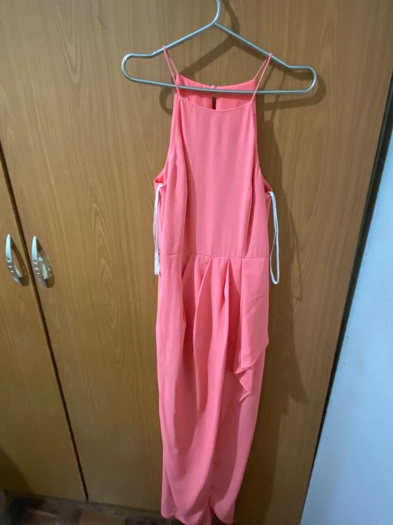 Ever New salmon pink long gown (Category: Evening dresses & gowns) located in Quezon City. Submitted by malassezia (Listing ID 1190242506, Image 2). Description: Best fits XS-S frames, worn once :) this dress has a really nice front slit with a just-right height no when worn photos available .