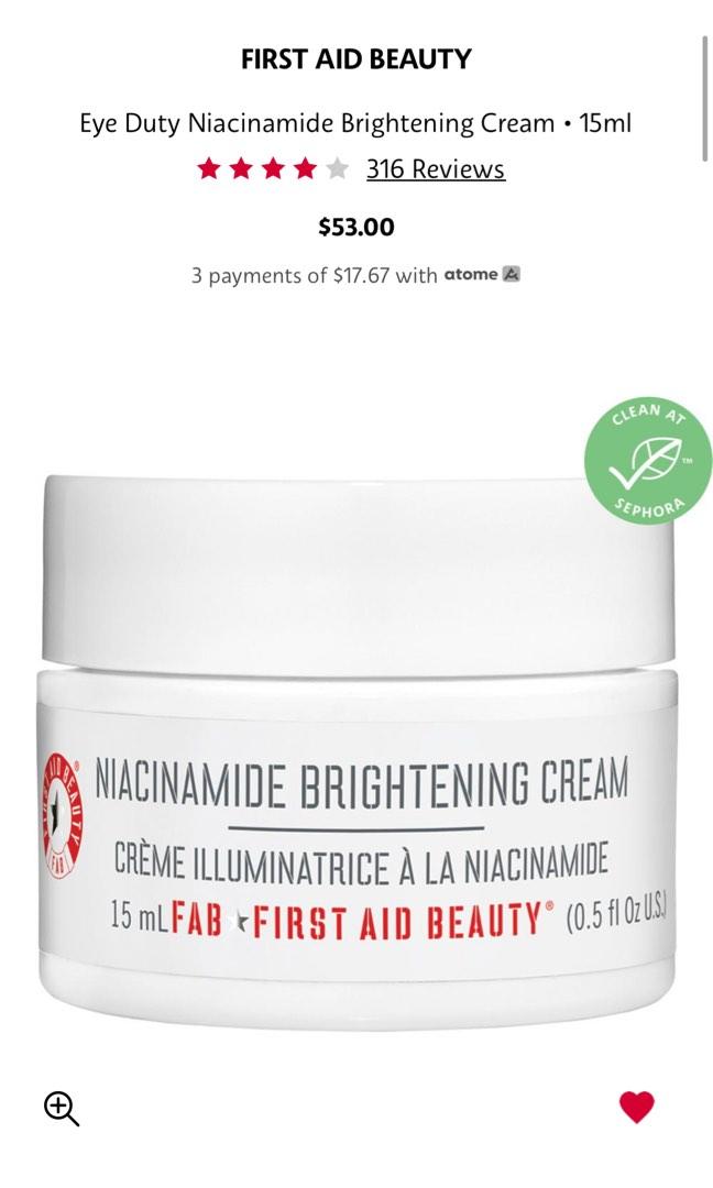 First Aid Beauty Eye Duty Niacinamide Brightening Cream, Beauty & Personal Care, Face, Face Care