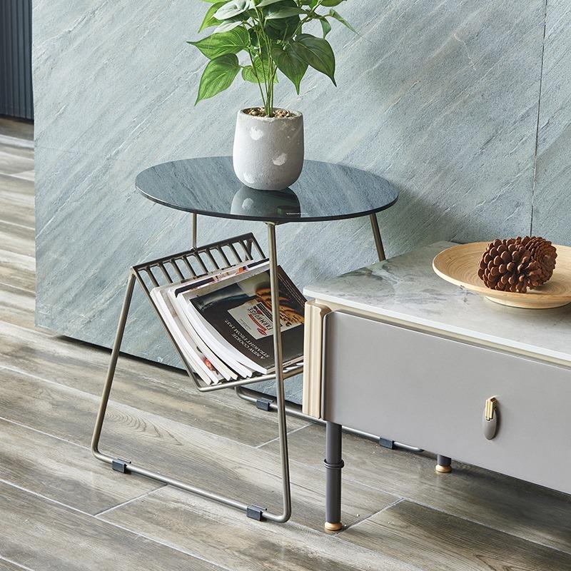 Glass and Steel Side Table, Furniture & Home Living, Furniture, Tables