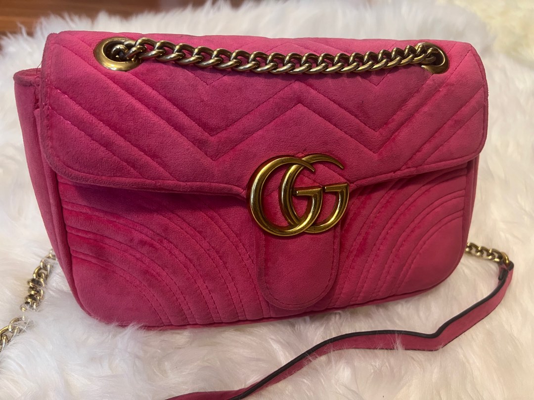 Gucci velvet sling bag shop