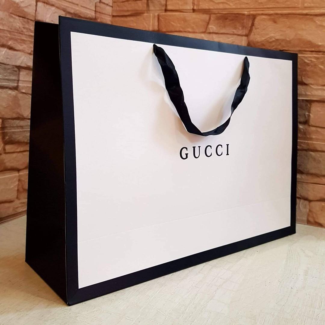 GUCCI PAPER BAG, Luxury, Bags & Wallets on Carousell