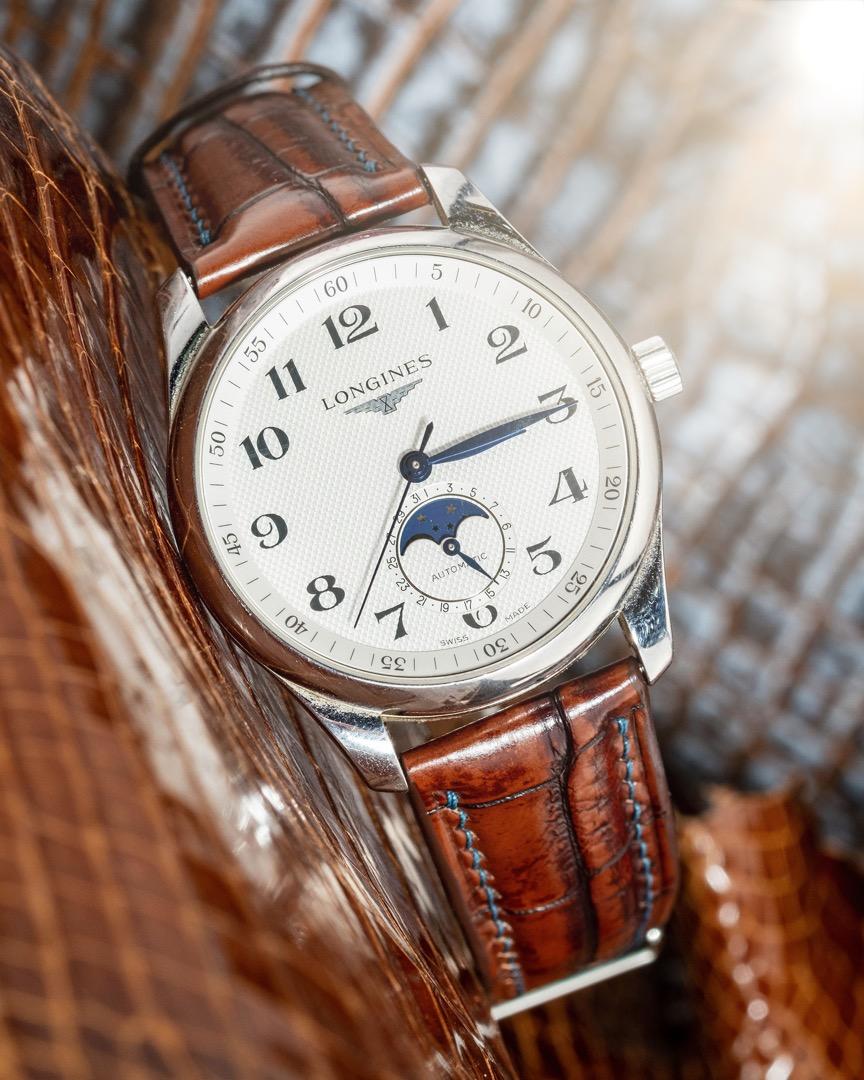 Longines crocodile watch strap clearance