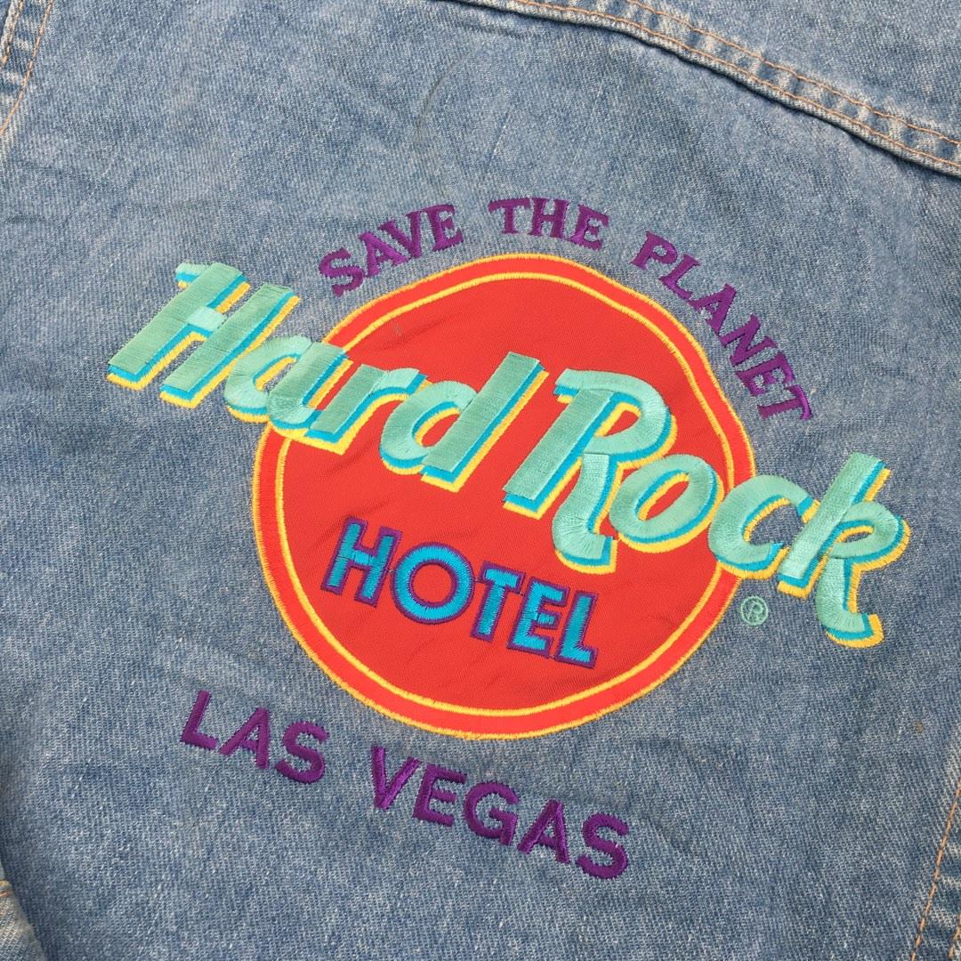 Hard Rock Denim Jacket, Men's Fashion, Coats, Jackets and Outerwear on Carousell