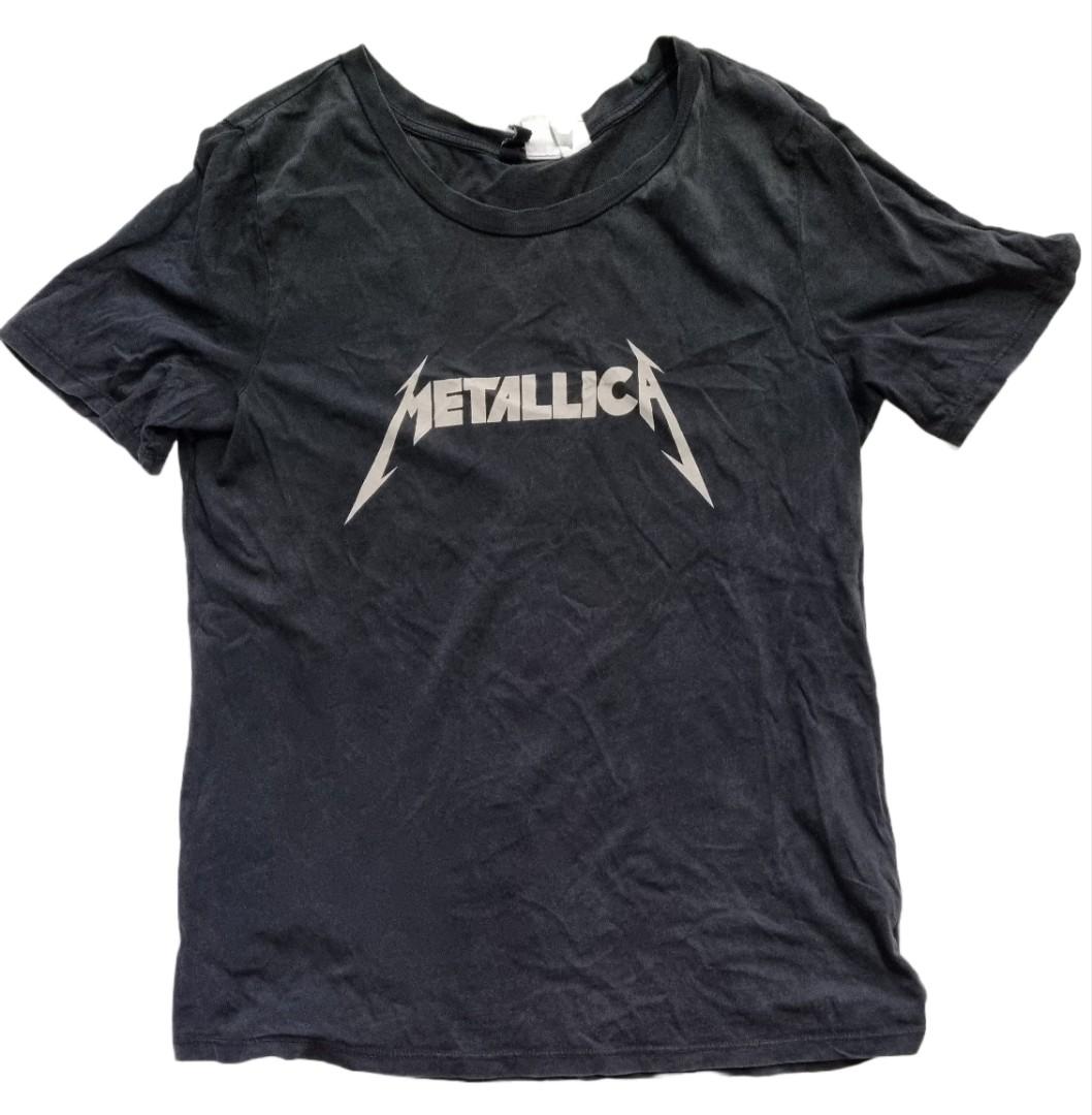 H M Metallica s T shirt Women s Fashion Tops Shirts on Carousell