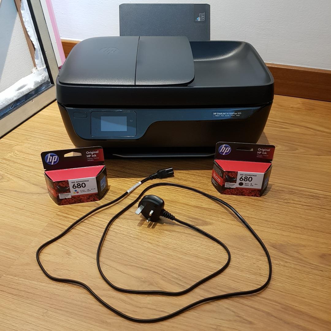 HP DeskJet Ink Advantage 3835 AllinOne Printer Scanner Copier Fax, Computers & Tech, Printers