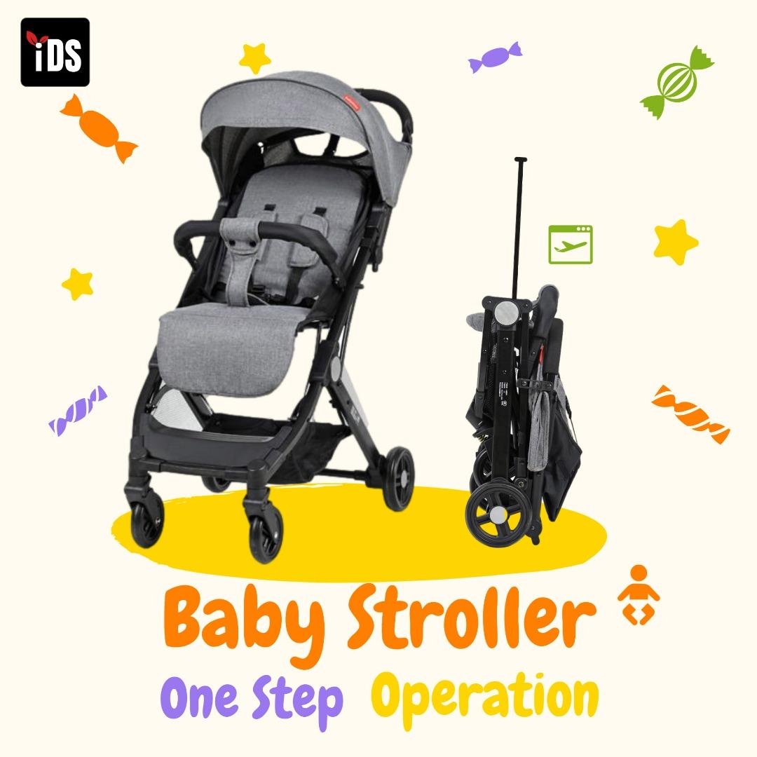 Lightweight stroller outlet one hand push