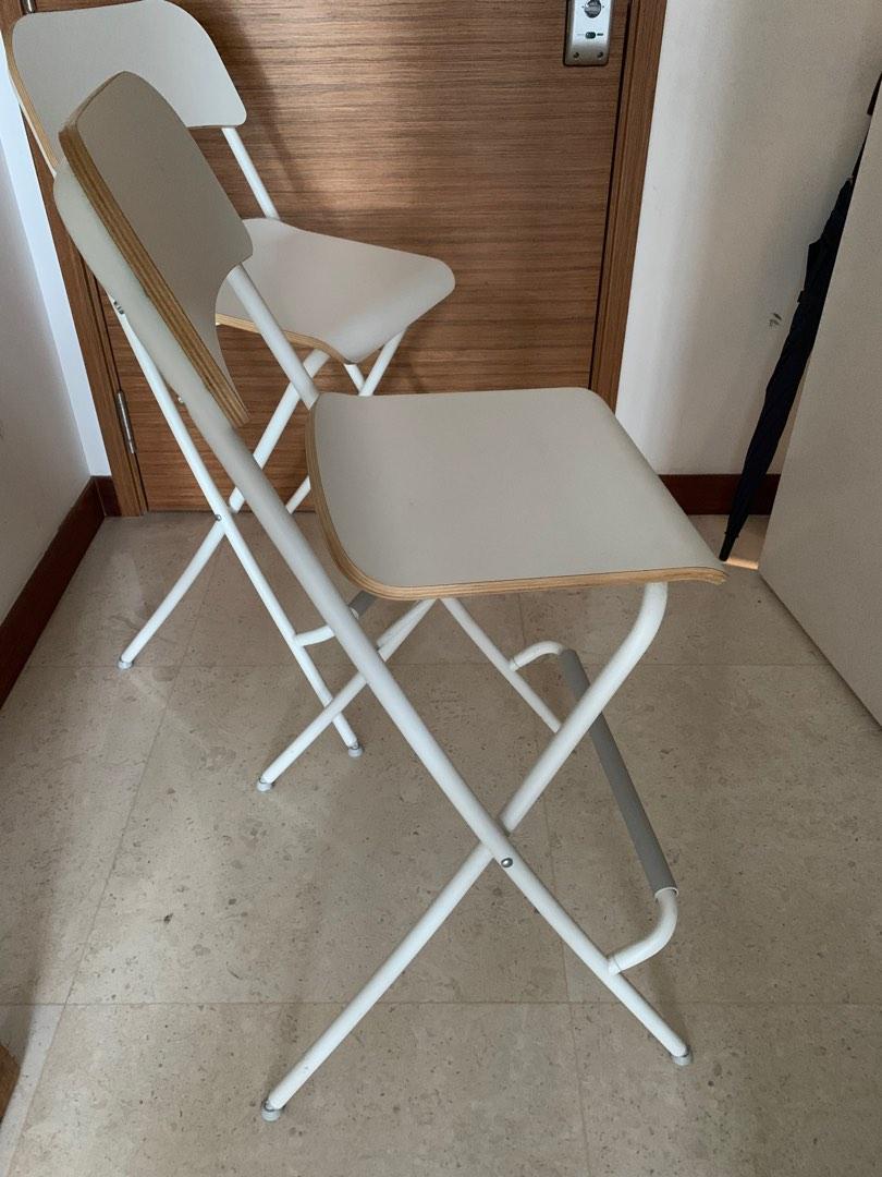 Ikea folding bar chairs (2 nos), Furniture & Home Living, Furniture