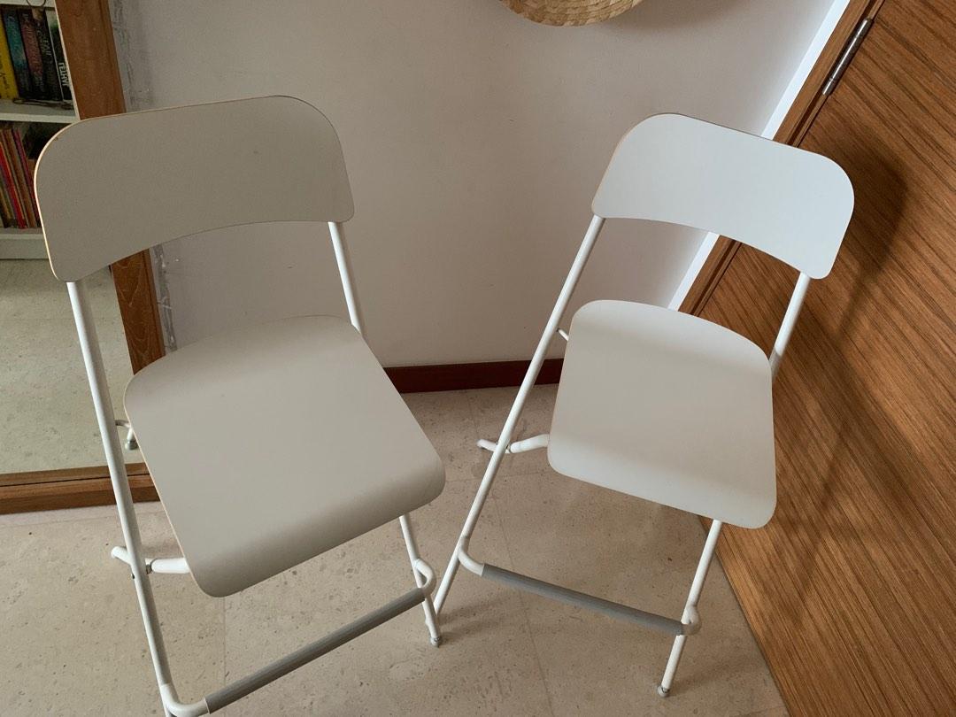 Ikea folding bar chairs (2 nos), Furniture & Home Living, Furniture