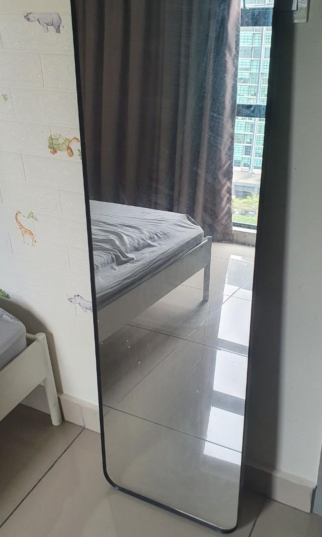 Ikea Lindbyn Mirror Black, Furniture & Home Living, Home Decor, Mirrors