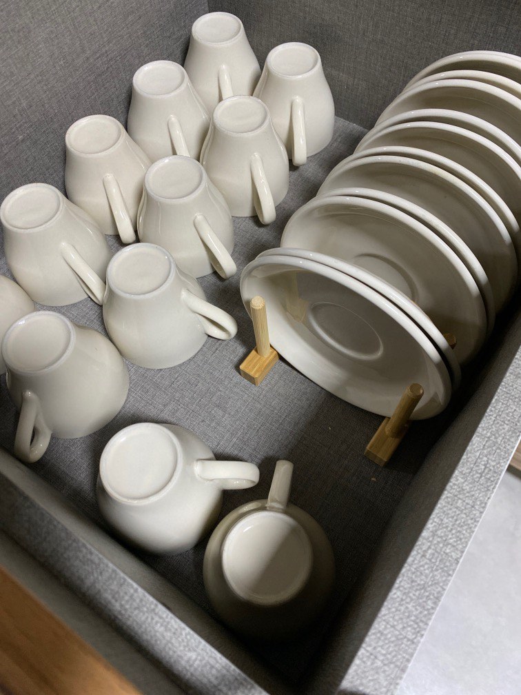 Ikea Teacups with saucer, Furniture & Home Living, Kitchenware