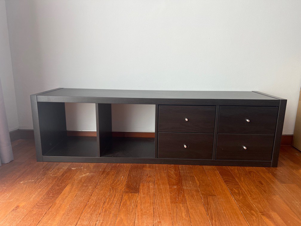 IKEA TV black Console, Furniture & Home Living, Furniture, TV Consoles