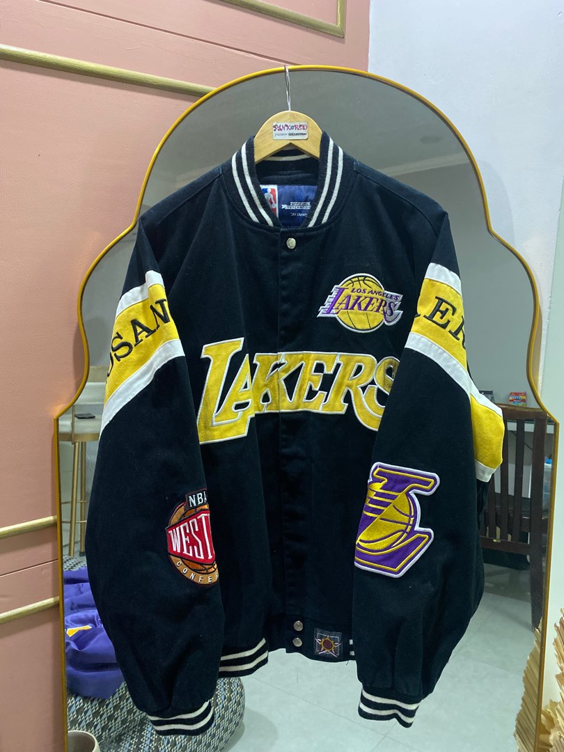 JH Design Vintage Lakers Jacket Men s Fashion Coats Jackets and Outerwear on Carousell