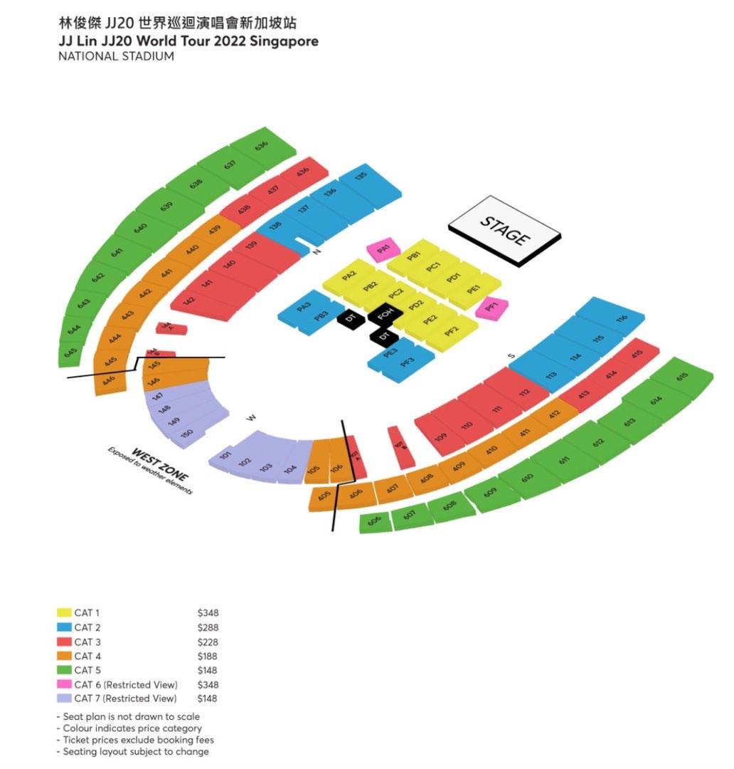 JJ Lin Singapore Concert tickets for sale 4 Nov Negotiable , Tickets