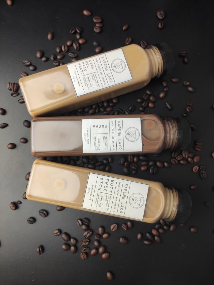Kapeng Lako Bottled Coffee (Category: Beverages) located in Valenzuela. Submitted by salecollectionph (Listing ID 1190138322, Image 1). Description: Drink your coffee anywhere convenient without losing its taste. Try our Kapeng Lako bottled coffee for as low as 75 pesos! 😋🔥 Guaranteed fresh and delicious. Order Now! #bottledcoffee #coffeeinabottle #cold brew.