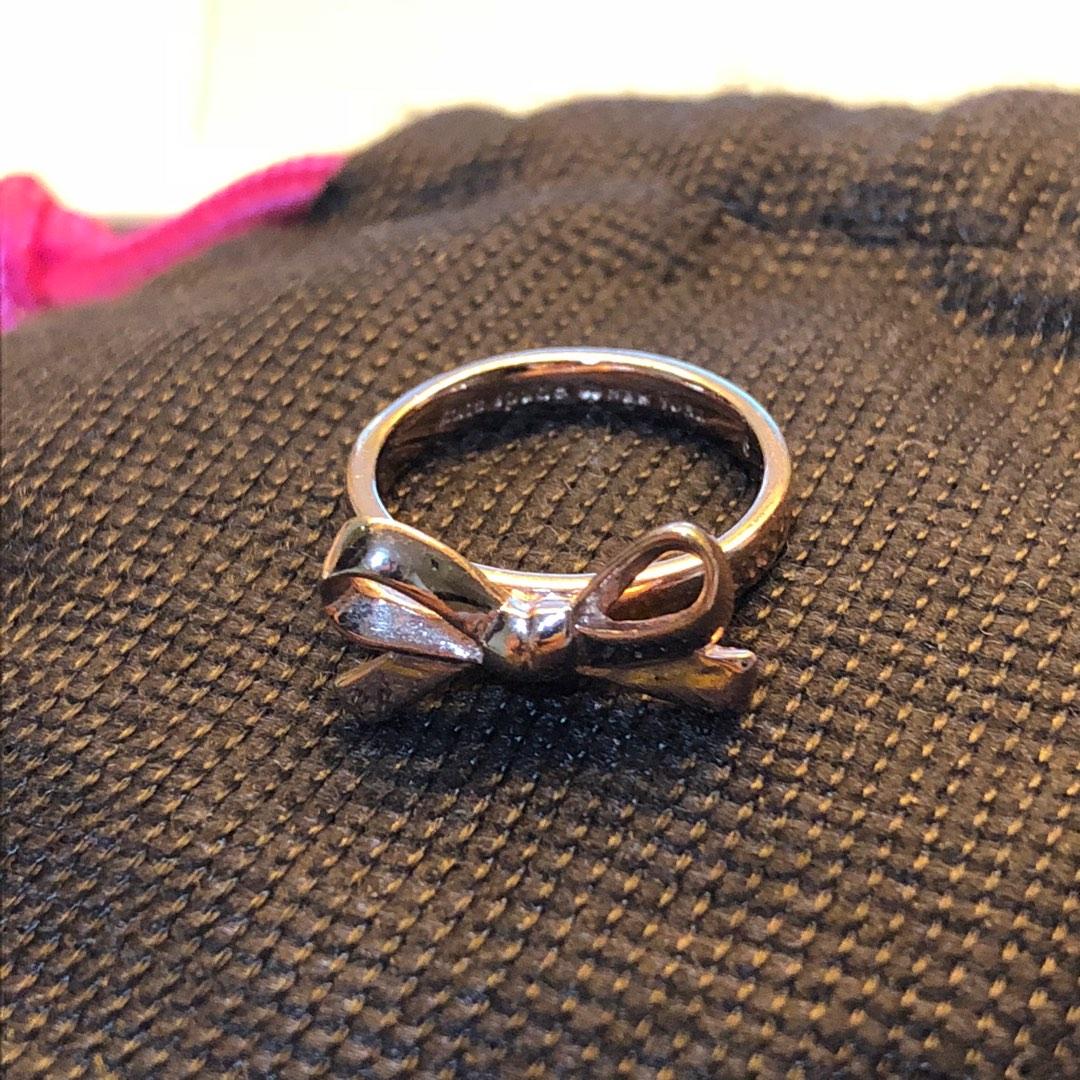 Kate spade rose gold bow ring hot sale