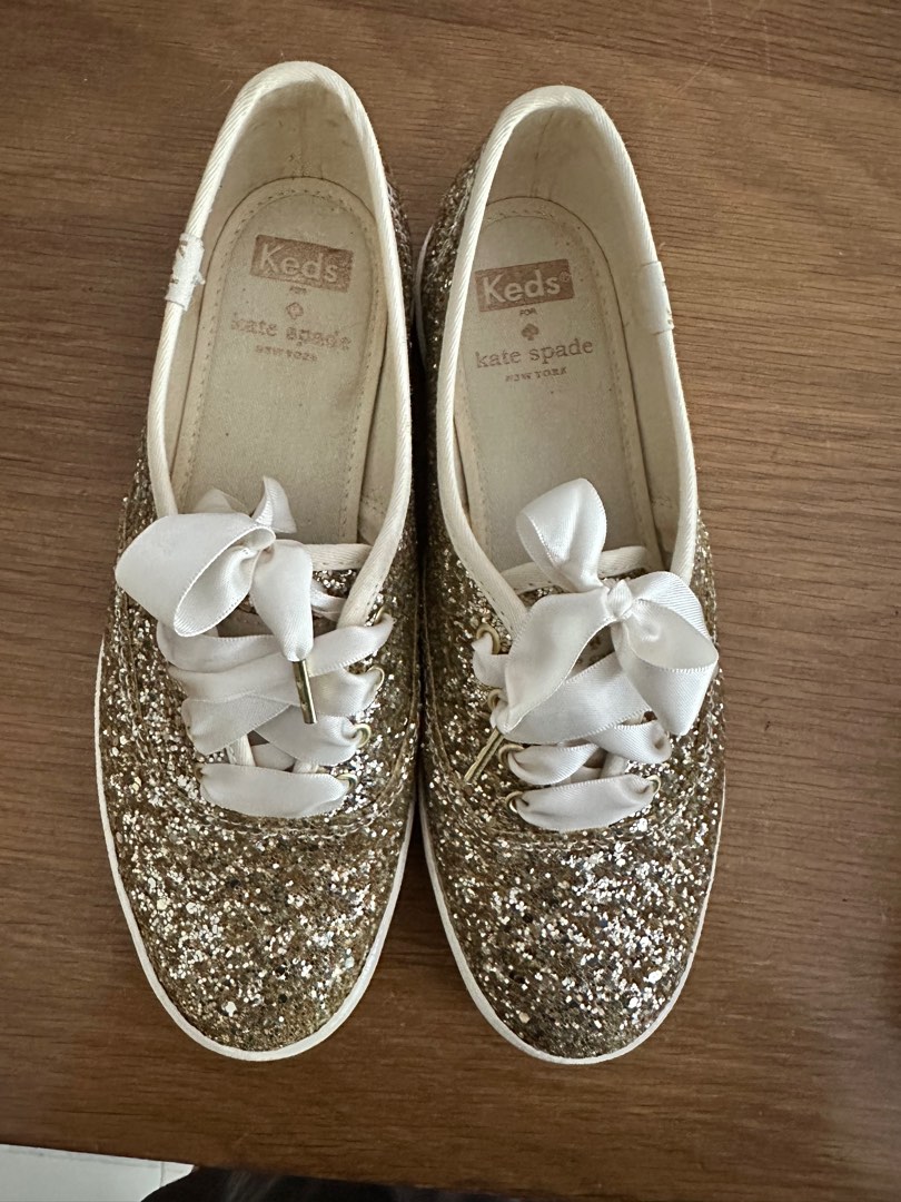 Gold glitter keds hot sale