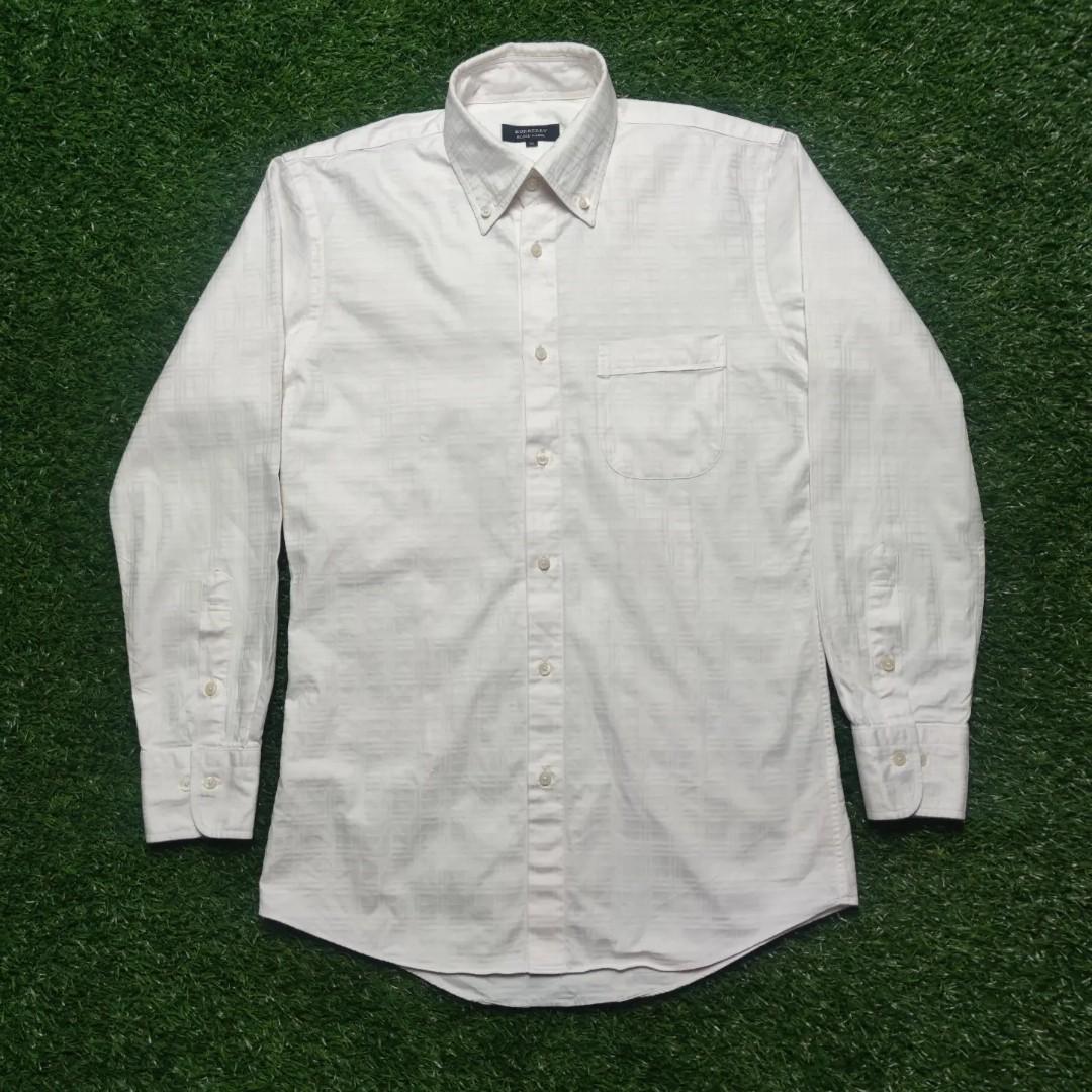 Kemeja BURBERRY BLACK LABEL, Fesyen Pria, Pakaian , Atasan di ...