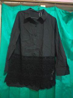 kemeja hitam zara