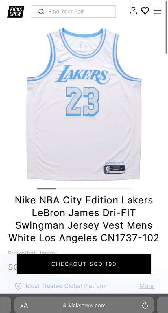 Nike+Lebron+James+Lakers+City+Edition+2021+Swingman+Jersey+Cn1737