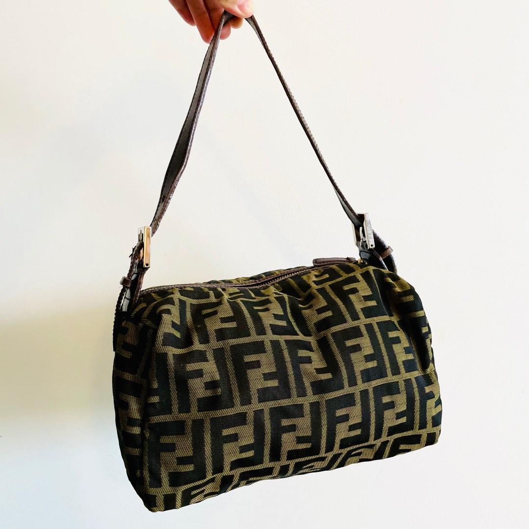 Fendi Zucca Pochette, Luxury, Bags & Wallets on Carousell