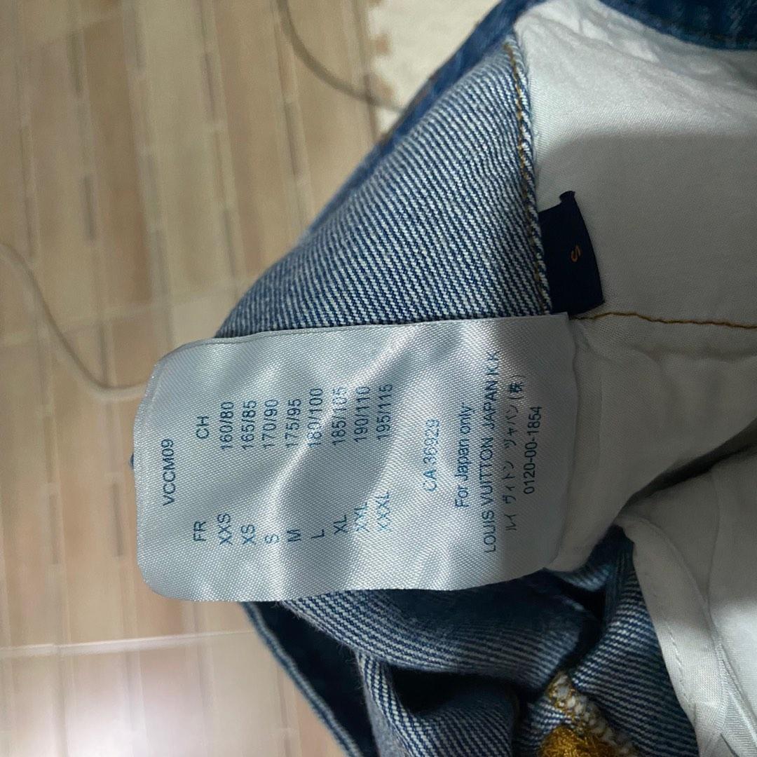 Mid-length skirt Louis Vuitton Beige size 36 IT in Denim - Jeans - 11031523